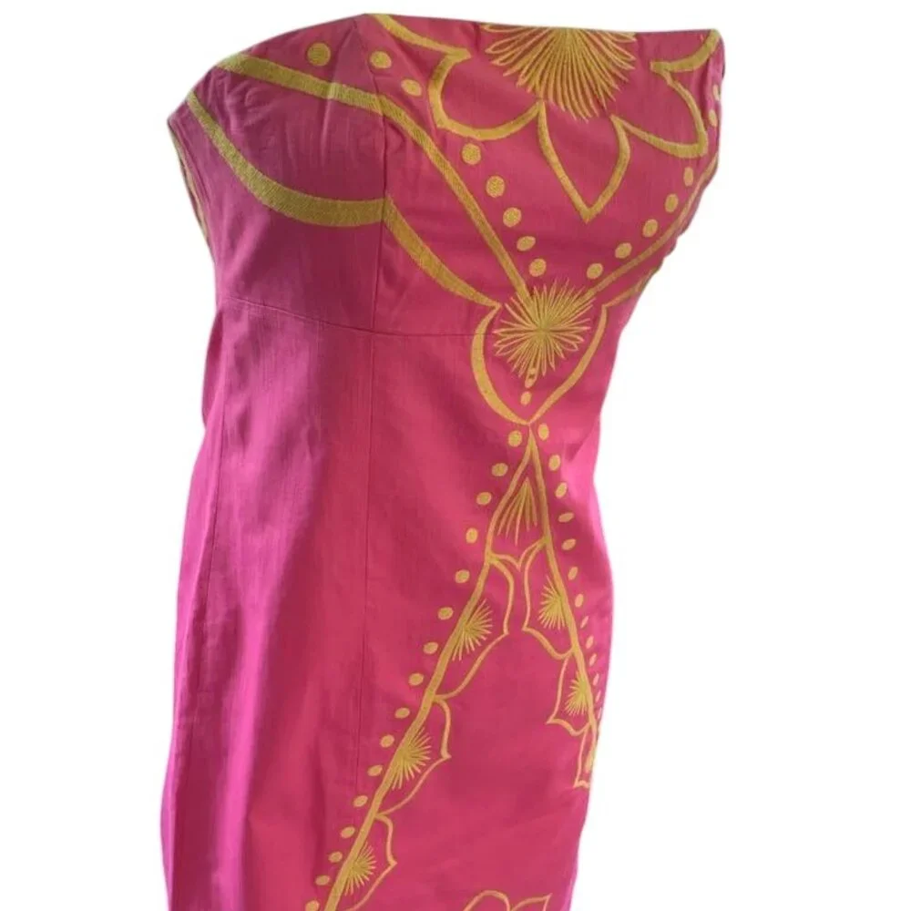 Lilly Pulitzer Bowen Embroidered Dress, Hotty Pink